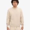 Suéter oversize de lana merino - Blanco marfil
