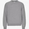 Suéter oversize de lana merino - Gris jaspeado