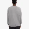 Suéter oversize de lana merino - Gris jaspeado