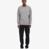 Suéter oversize de lana merino - Gris jaspeado