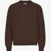 Suéter oversize de lana merino - Marrón café