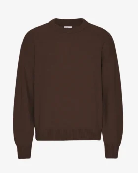 Suéter oversize de lana merino - Marrón café