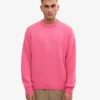 Suéter oversize de lana merino - Rosa chicle