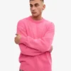 Suéter oversize de lana merino - Rosa chicle