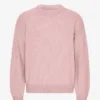 Suéter oversize de lana merino - Rosa deslavado