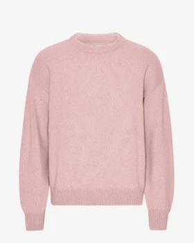 Suéter oversize de lana merino - Rosa deslavado