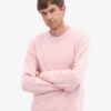 Suéter oversize de lana merino - Rosa deslavado