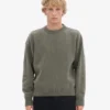Suéter oversize de lana merino - Verde oliva apagado