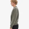 Suéter oversize de lana merino - Verde oliva apagado