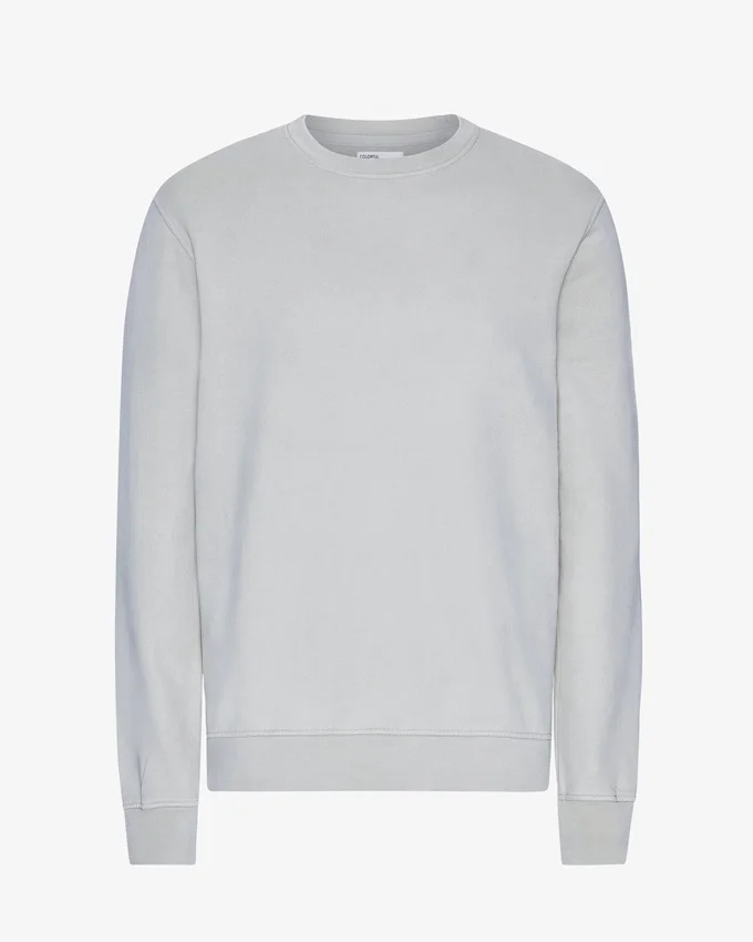 T-shirt Classic Organic de cuello redondo - Gris descolorido