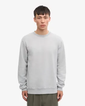 T-shirt Classic Organic de cuello redondo – Gris descolorido