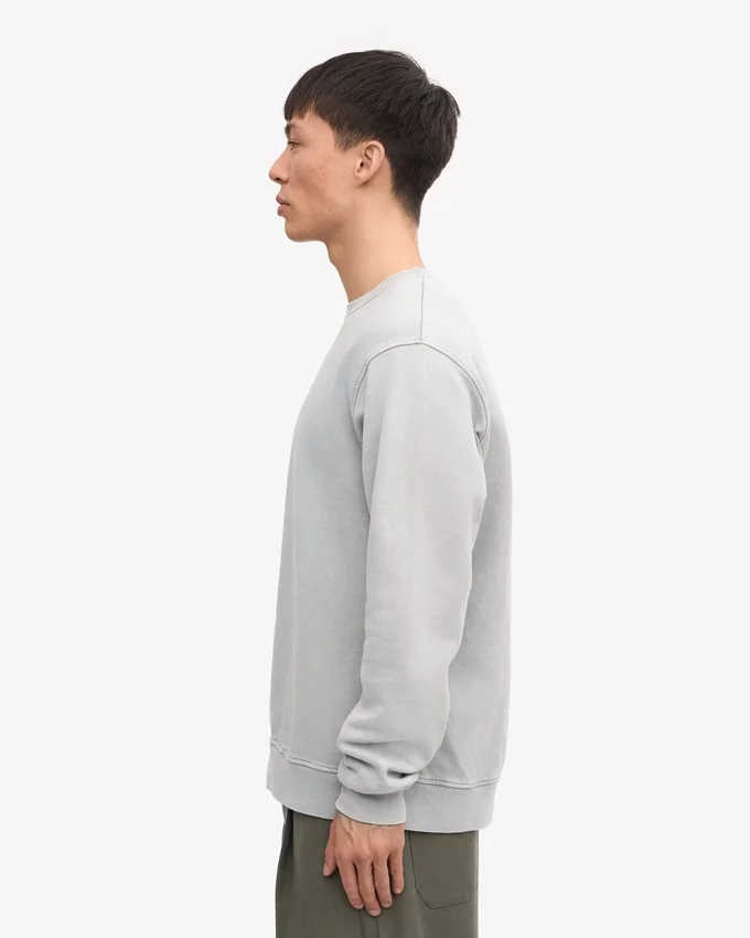 T-shirt Classic Organic de cuello redondo - Gris descolorido