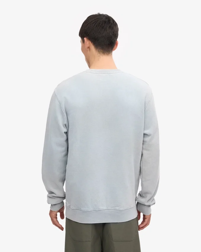 T-shirt Classic Organic de cuello redondo - Gris descolorido