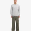 T-shirt Classic Organic de cuello redondo - Gris descolorido