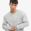 T-shirt Classic Organic de cuello redondo - Gris descolorido