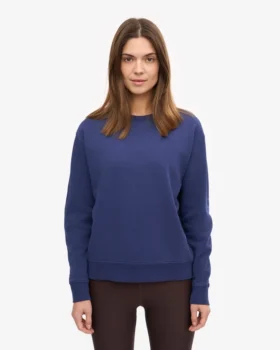 T-shirt Classic Organic de cuello redondo para mujer – Azul marino