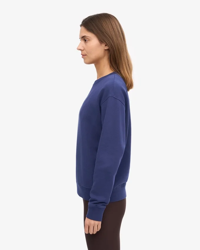 T-shirt Classic Organic de cuello redondo para mujer - Azul marino