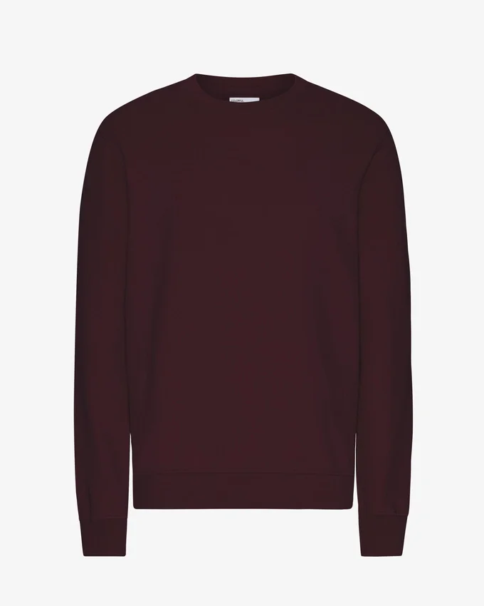 T-shirt Classic Organic de cuello redondo - Rojo sangre