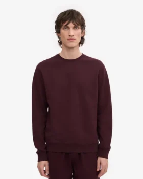 T-shirt Classic Organic de cuello redondo – Rojo sangre