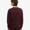 T-shirt Classic Organic de cuello redondo - Rojo sangre