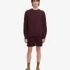 T-shirt Classic Organic de cuello redondo - Rojo sangre