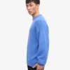 Suéter de cuello redondo oversize de lana merino - Mezcla de colores nieve