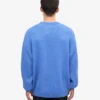 Suéter de cuello redondo oversize de lana merino - Mezcla de colores nieve