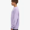 T-shirt de cuello redondo de lana merino oversize - Lavanda suave