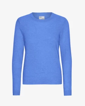T-shirt de mujer de lana merino ligera - Azul Pacífico