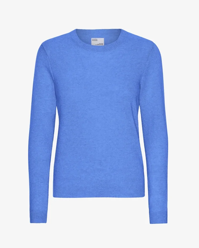 T-shirt de mujer de lana merino ligera - Azul Pacífico