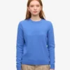 T-shirt de mujer de lana merino ligera - Azul Pacífico