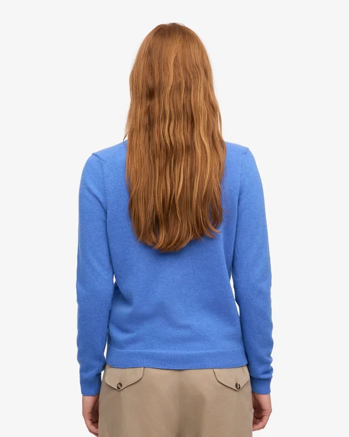 T-shirt de mujer de lana merino ligera - Azul Pacífico