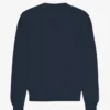 T-shirt orgánica de cuello redondo oversize - Azul marino